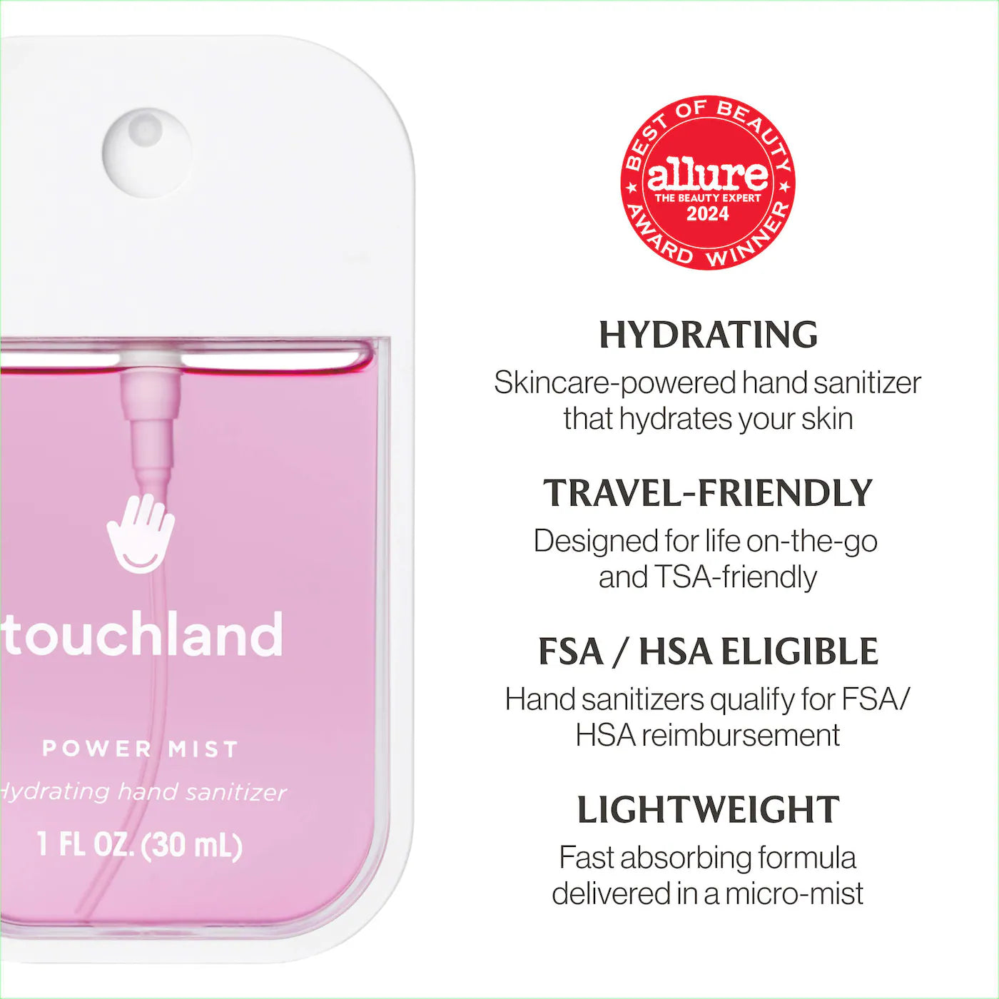 Pre Venta: Touchland | Limited Edition Power Mist Hydrating Hand Sanitizer Top 5-Set