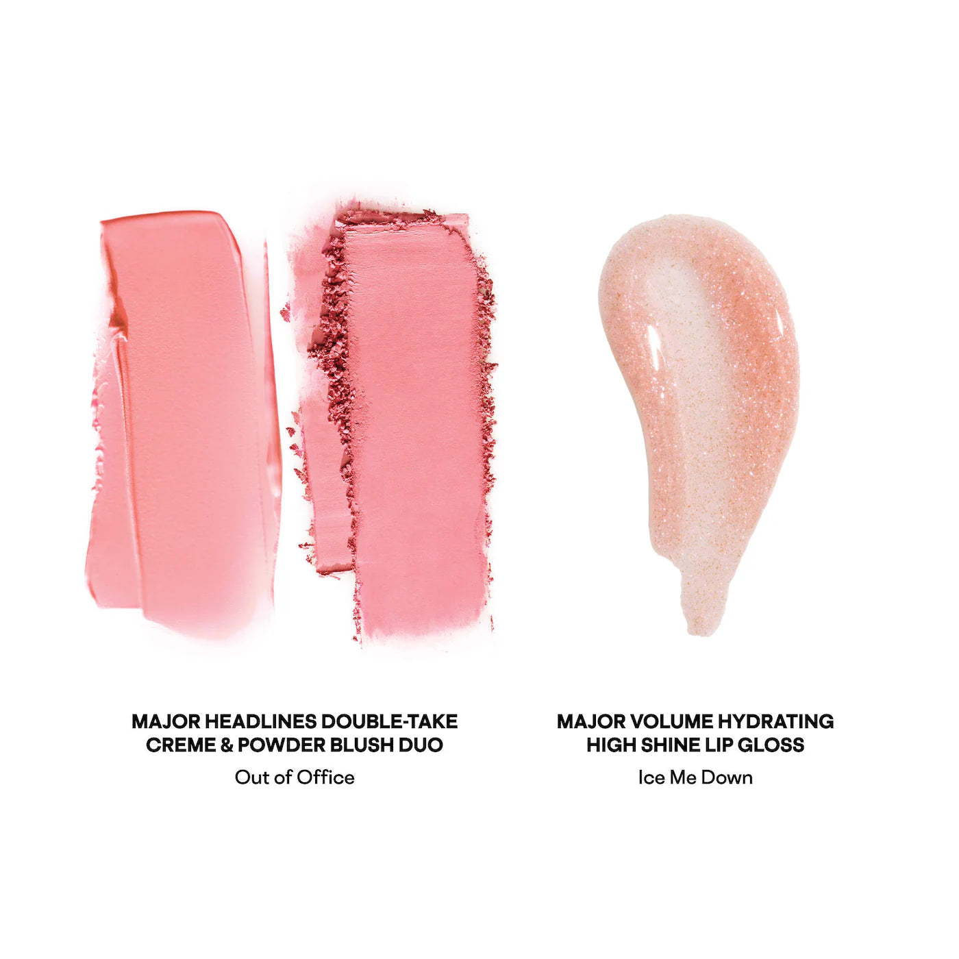 Pre Venta: Patrick Ta: Patrick's Glow and Gloss Set: Major Headlines Blush Duo and Plumping Lip Gloss Makeup Gift Set