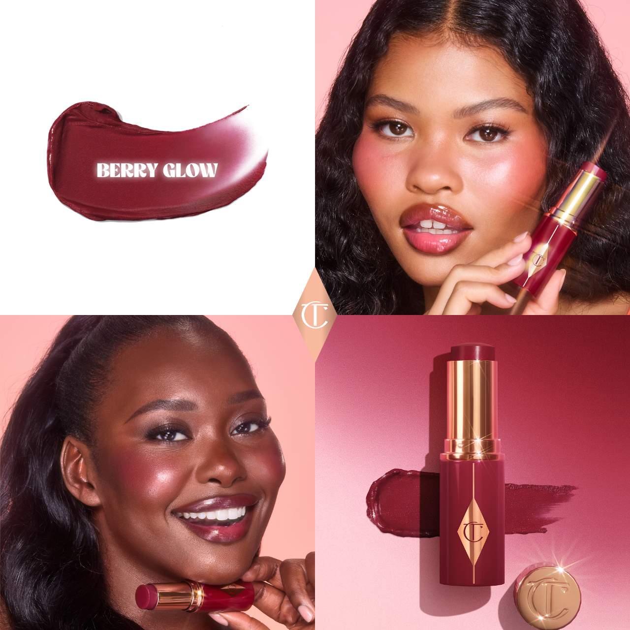 Pre Venta: Charlotte Tilbury | Unreal Lip + Cheek Glow Blush Stick with Hyaluronic Acid