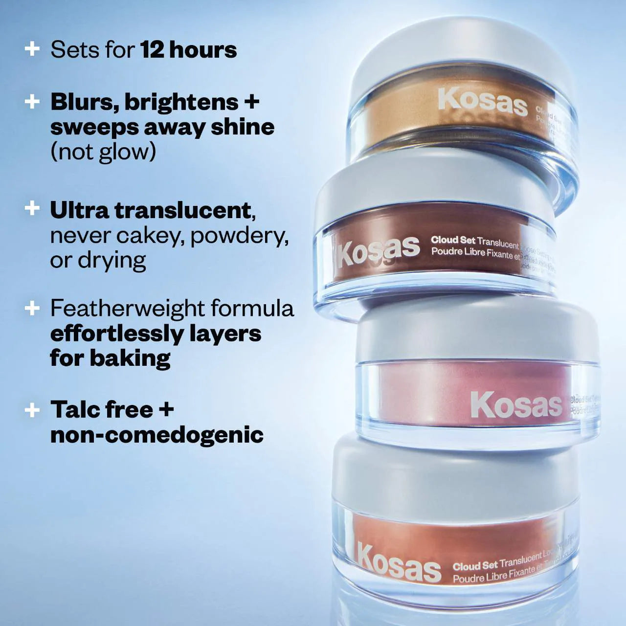 Pre Venta: Kosas | Cloud Set Loose Translucent Talc-Free Setting + Blurring Powder