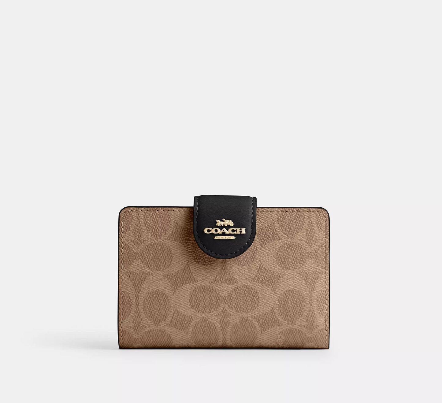 Pre Venta: C0ach | Medium Corner Zip Wallet In Signature Canvas