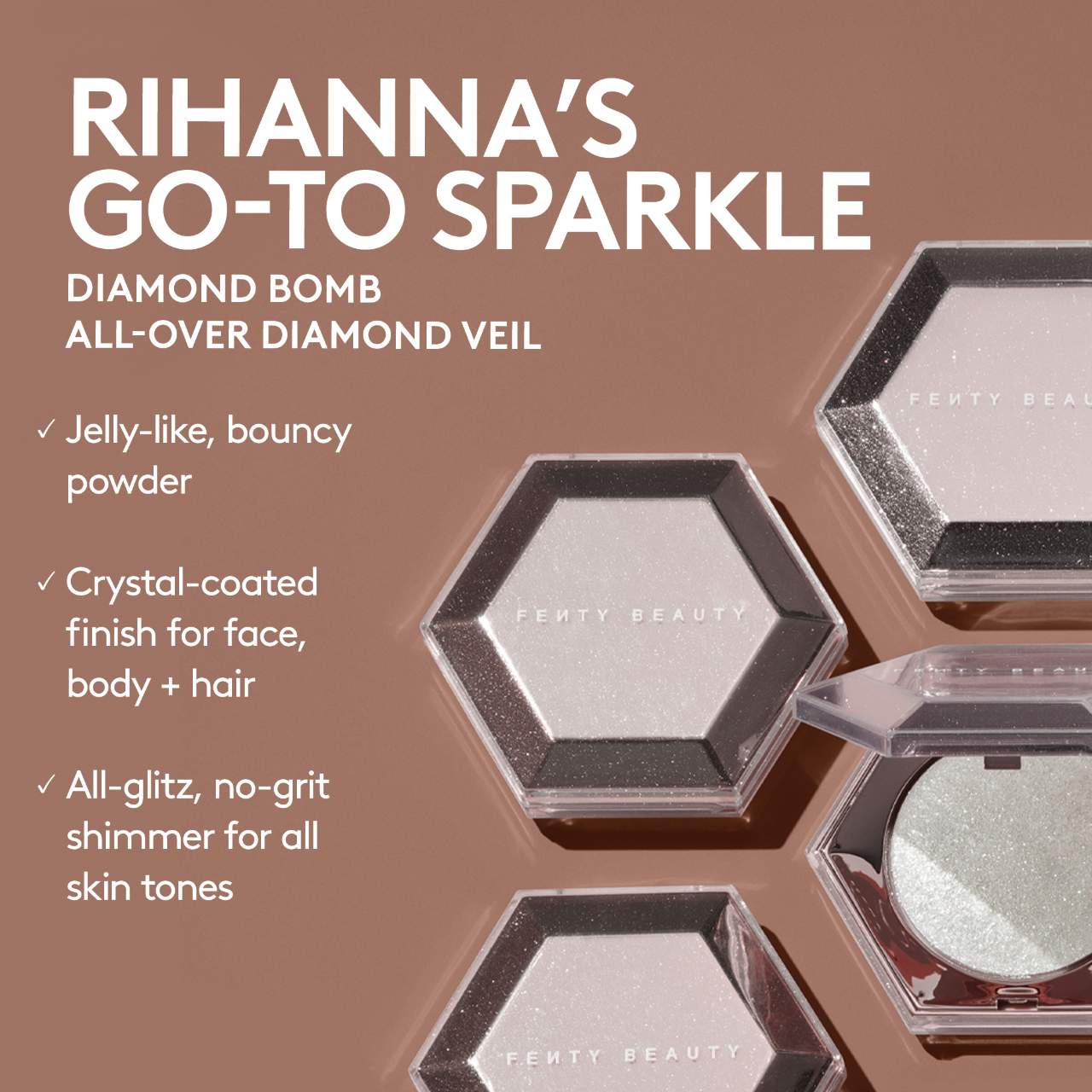 Pre Venta: Fenty Beauty by Rihanna| Diamond Bomb All-Over Diamond Veil