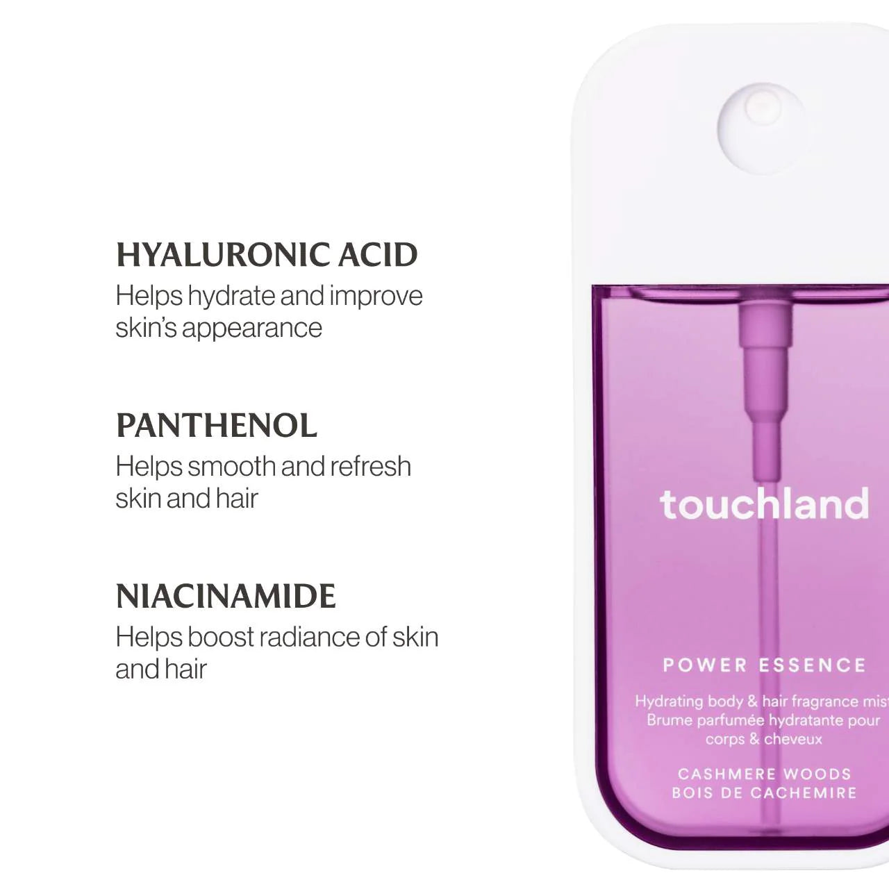 Pre Venta: Touchland | Cashmere Woods Power Essence Body & Hair Fragrance Mist