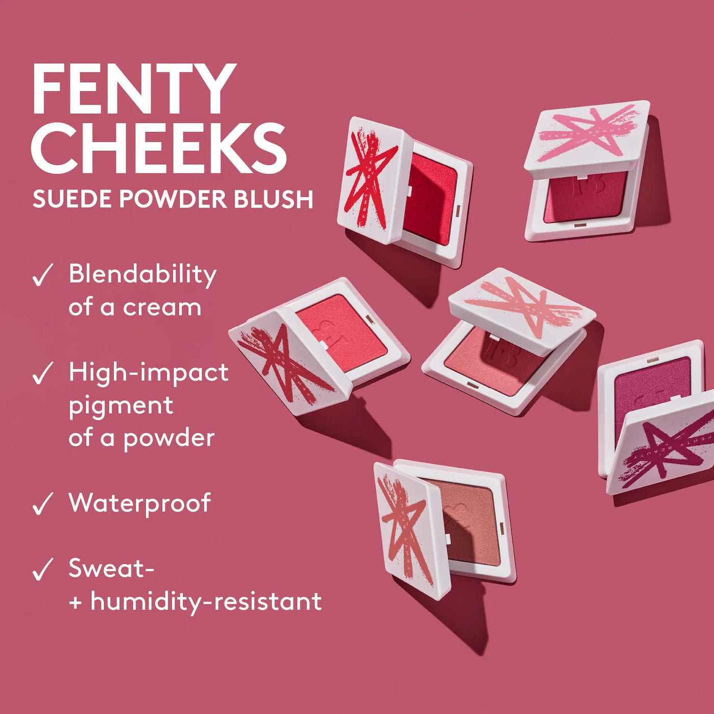 Pre Venta: Fenty Beauty By Rihanna | Fenty Cheeks Suede Waterproof Powder Blush