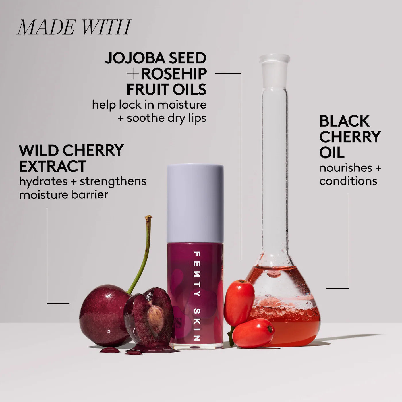 Pre Venta: Fenty Beauty by Rihanna | Cherriez Gone Bad Hydrating Lip Care Duo + Keychain