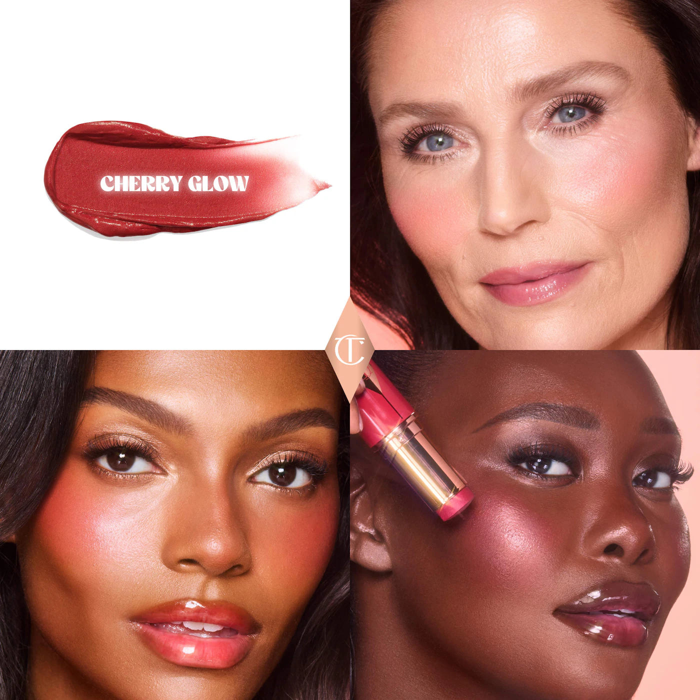 Pre Venta: Charlotte Tilbury | Unreal Lip + Cheek Glow Blush Stick with Hyaluronic Acid