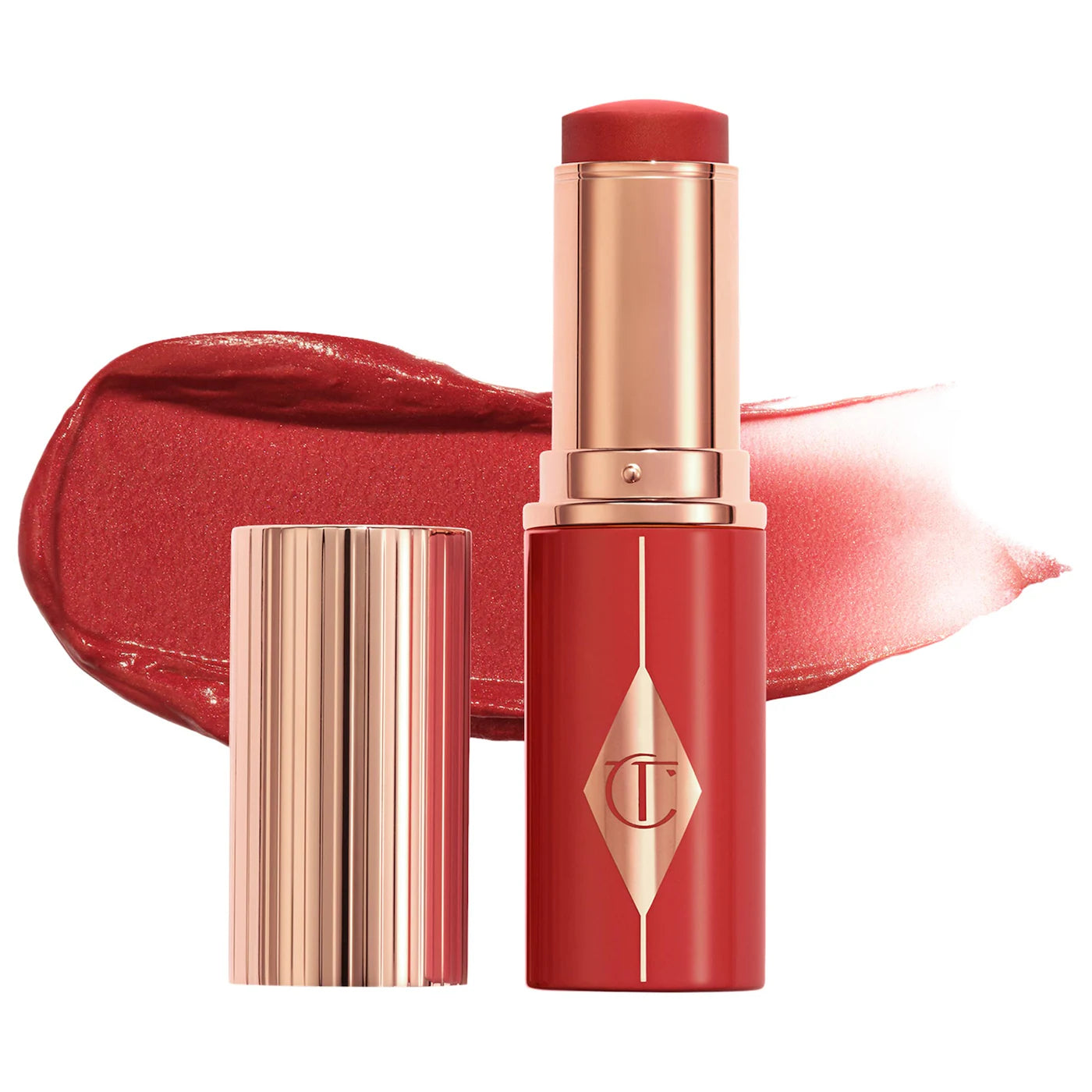 Pre Venta: Charlotte Tilbury | Unreal Lip + Cheek Glow Blush Stick with Hyaluronic Acid