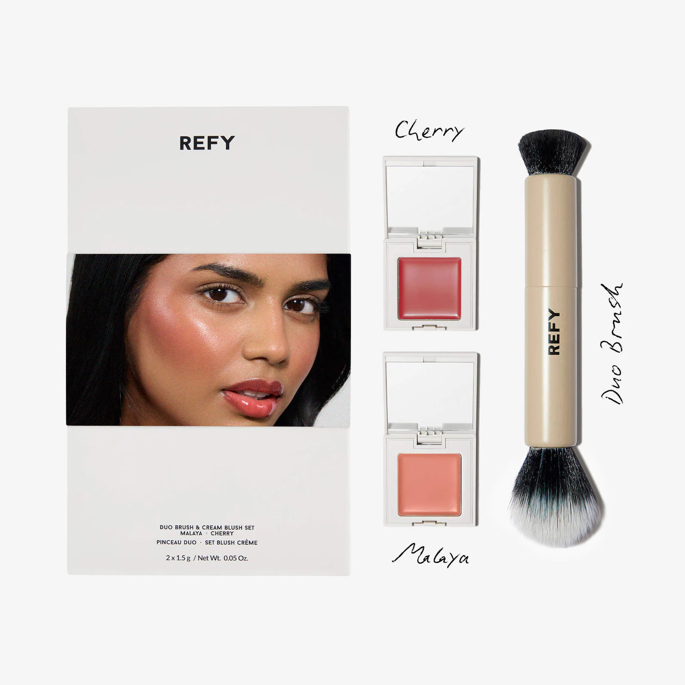 Pre Venta: Refy | Cream Blush Duo with Duo Face Brush Gift Set