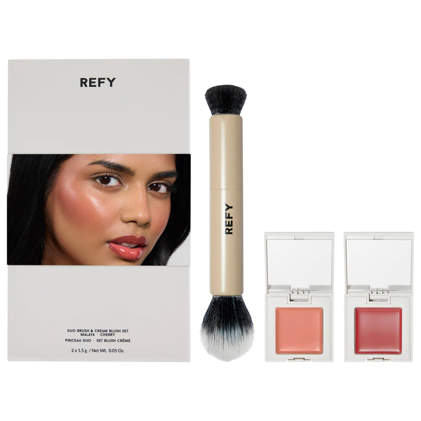 Pre Venta: Refy | Cream Blush Duo with Duo Face Brush Gift Set