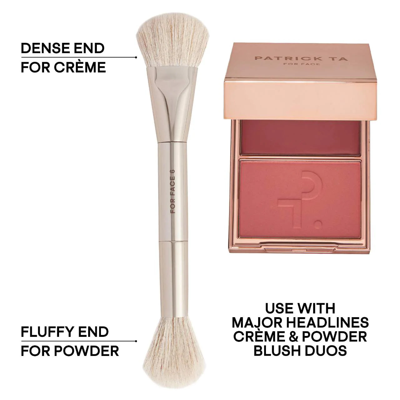 Pre Venta: Patrick Ta | Dual Ended Precision Blush Brush
