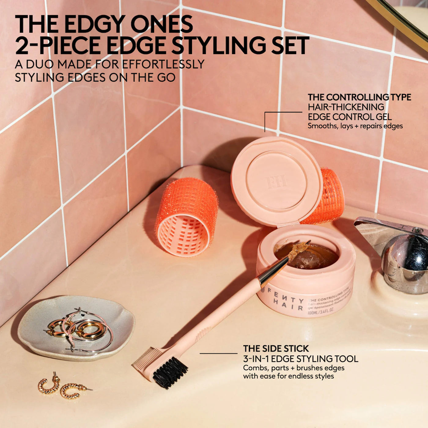 Pre Venta: Fenty Beauty by Rihanna | The Edgy Ones 2-Piece Edge Styling Hair Gift Set