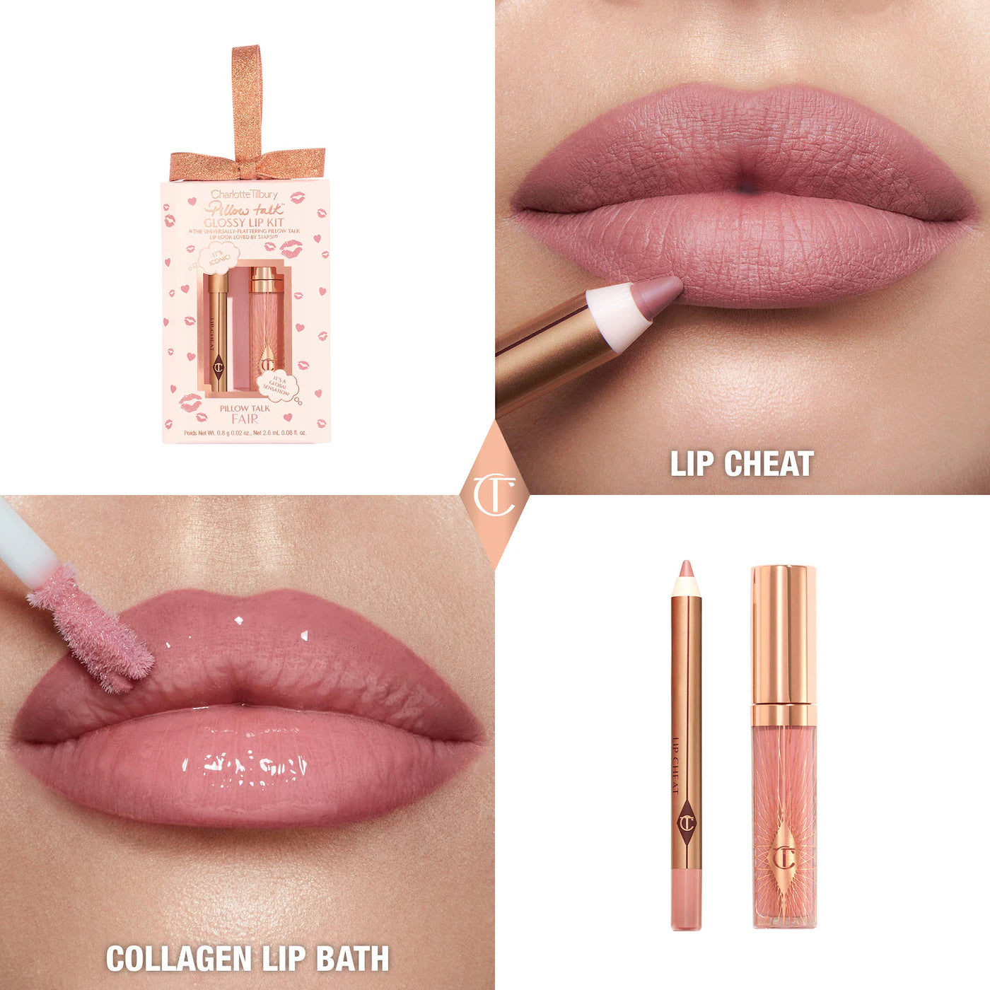 Pre Venta: Charlotte Tilbury | Mini Pillow Talk Glossy Lip Duos