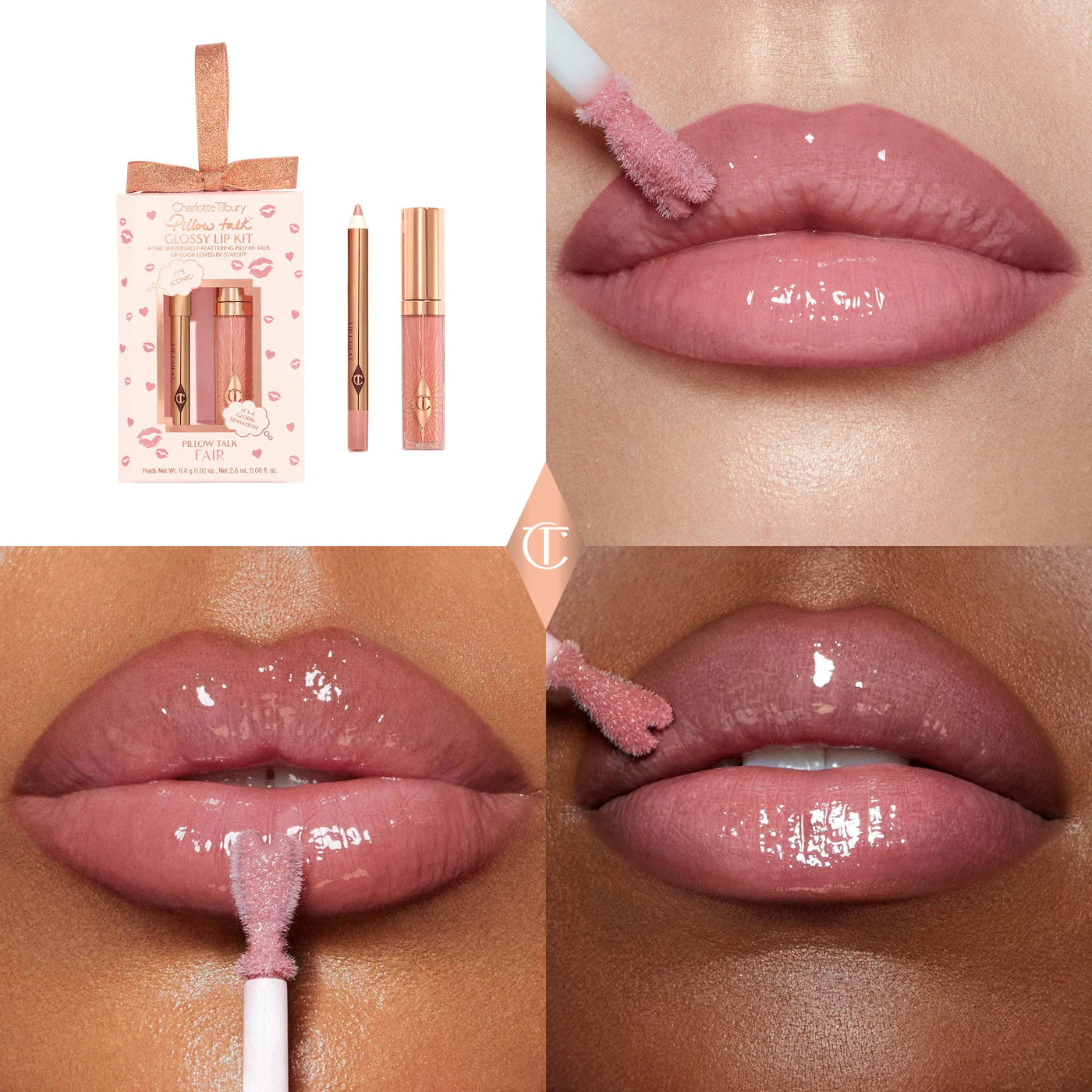 Pre Venta: Charlotte Tilbury | Mini Pillow Talk Glossy Lip Duos