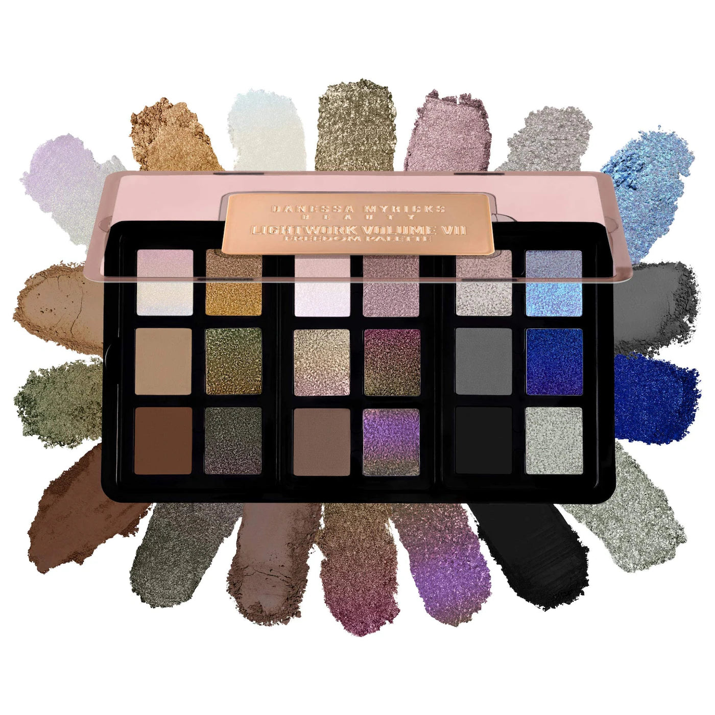 Pre Venta: Danessa Myricks Beauty | LIGHTWORK VII The Freedom Makeup Palette: Magnetic, Customizable, Stackable Palette with Illuminating Pigments for Eyes, Face & Lips