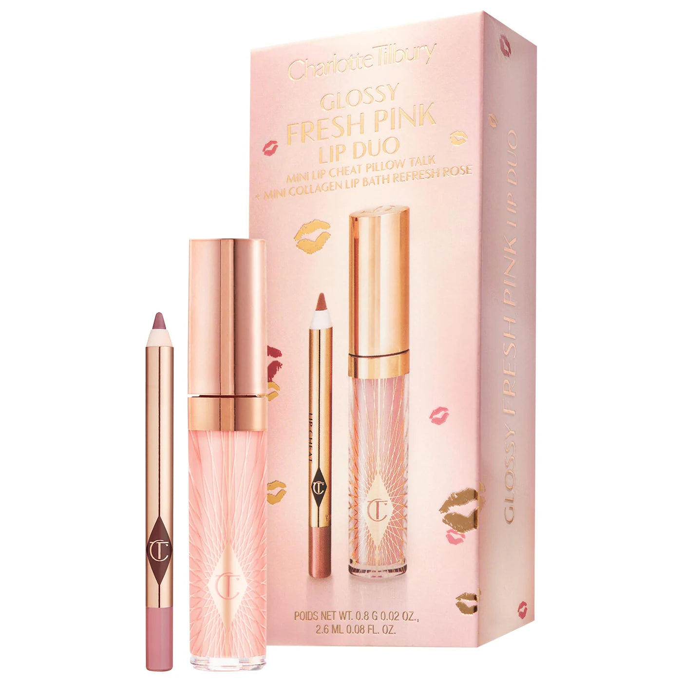 Pre Venta: Charlotte Tilbury | Mini Glossy Pink Lip Gloss + Lip Liner Set
