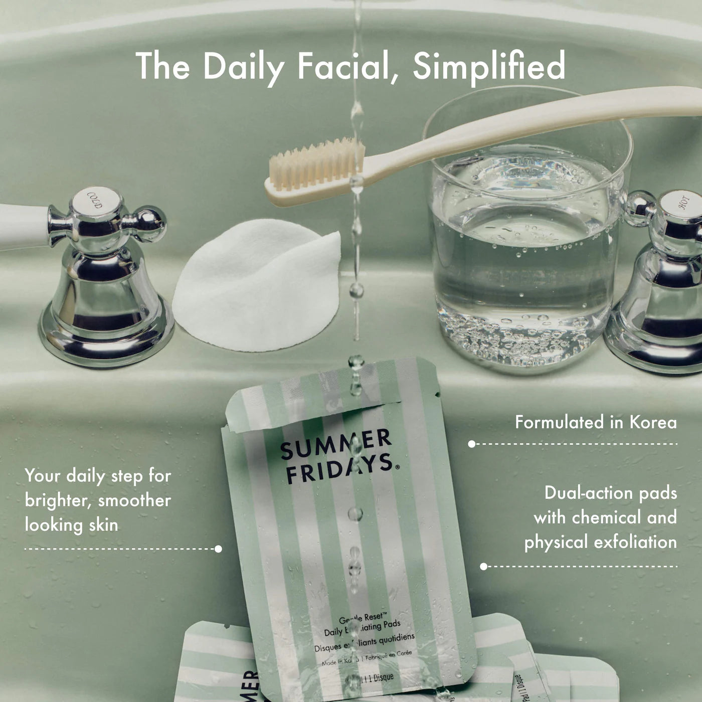 Pre Venta: Summer Fridays | Gentle Reset Daily Exfoliating Pads to Smooth + Minimize Pores with AHAs