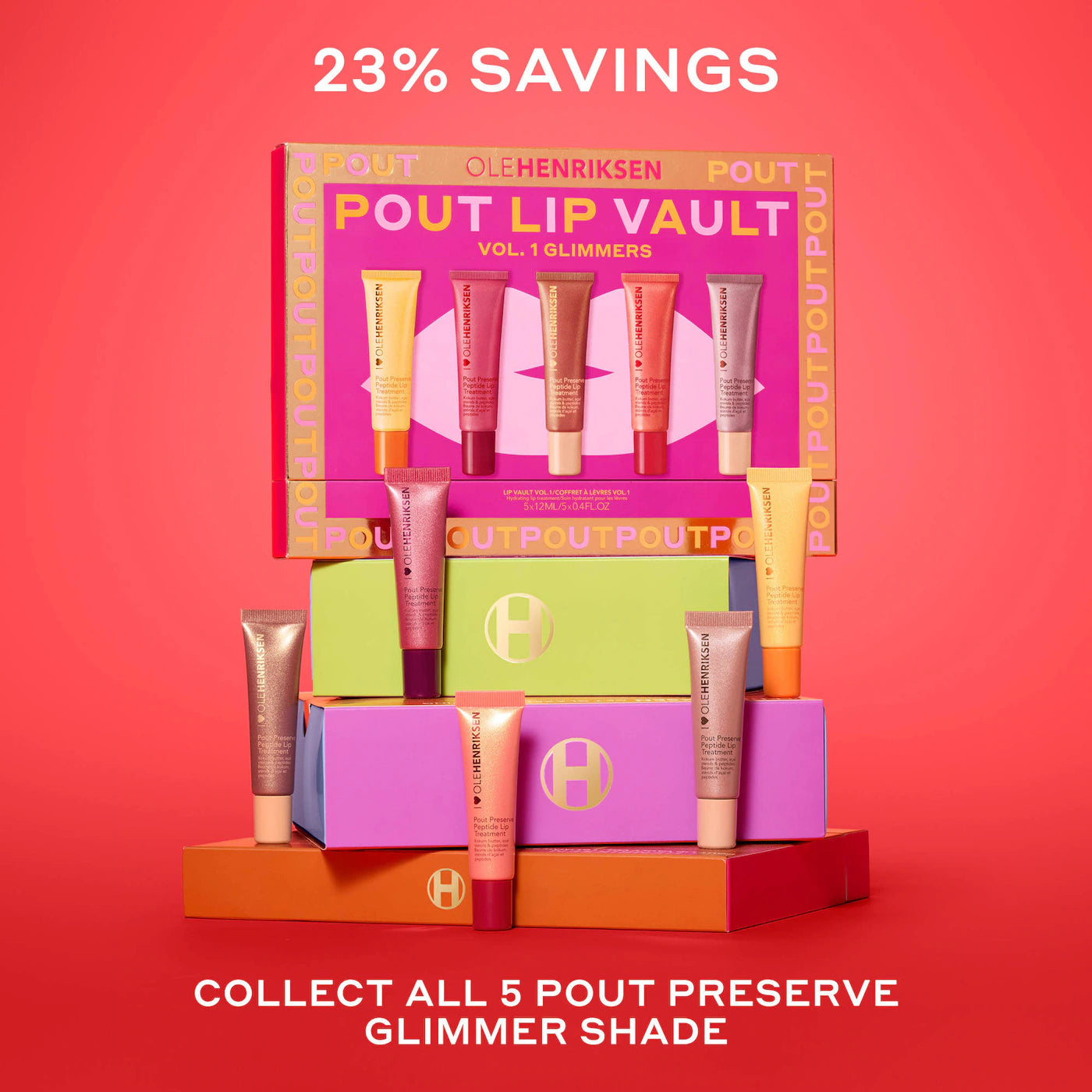 Pre Venta: OLEHENRIKSEN | Pout Preserve Peptide Lip Treatment Glimmer Vault Vol. 1