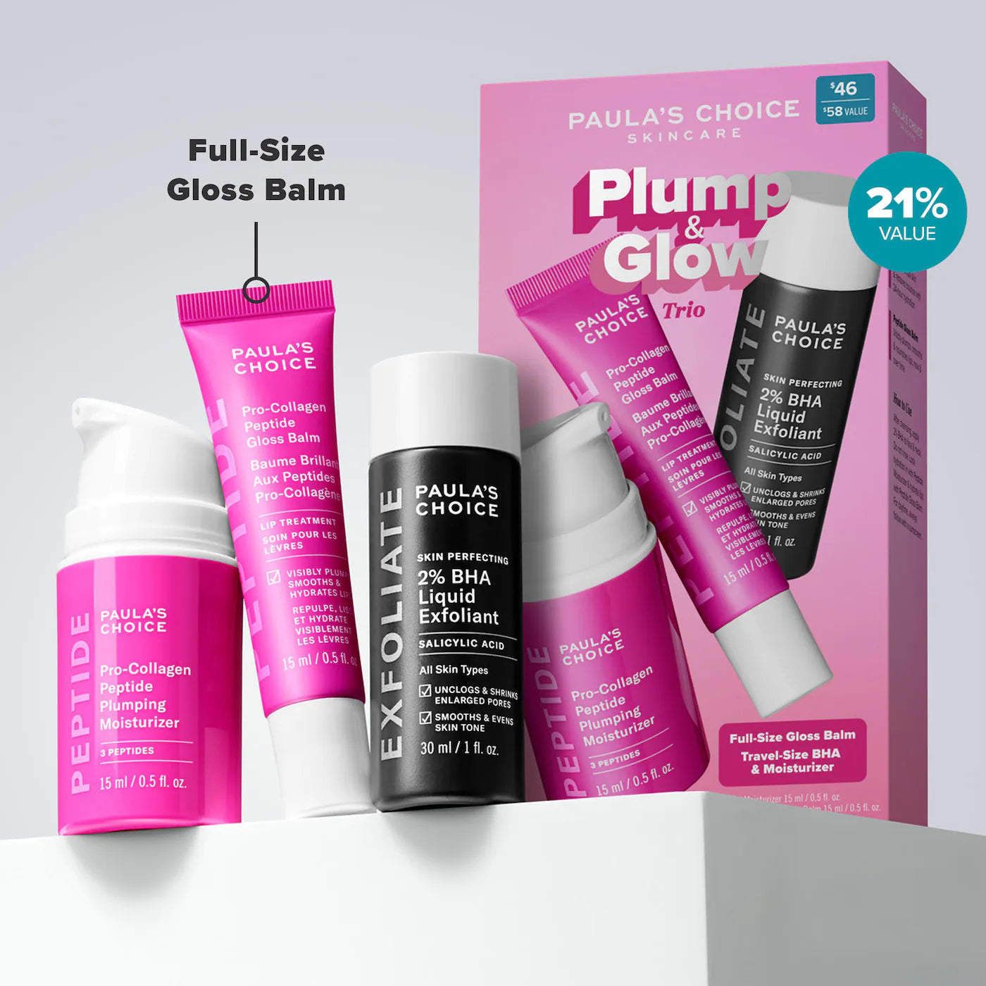 Pre Venta: Paula's Choice | Plump & Glow 3-Step Kit for Clear, Firm Skin