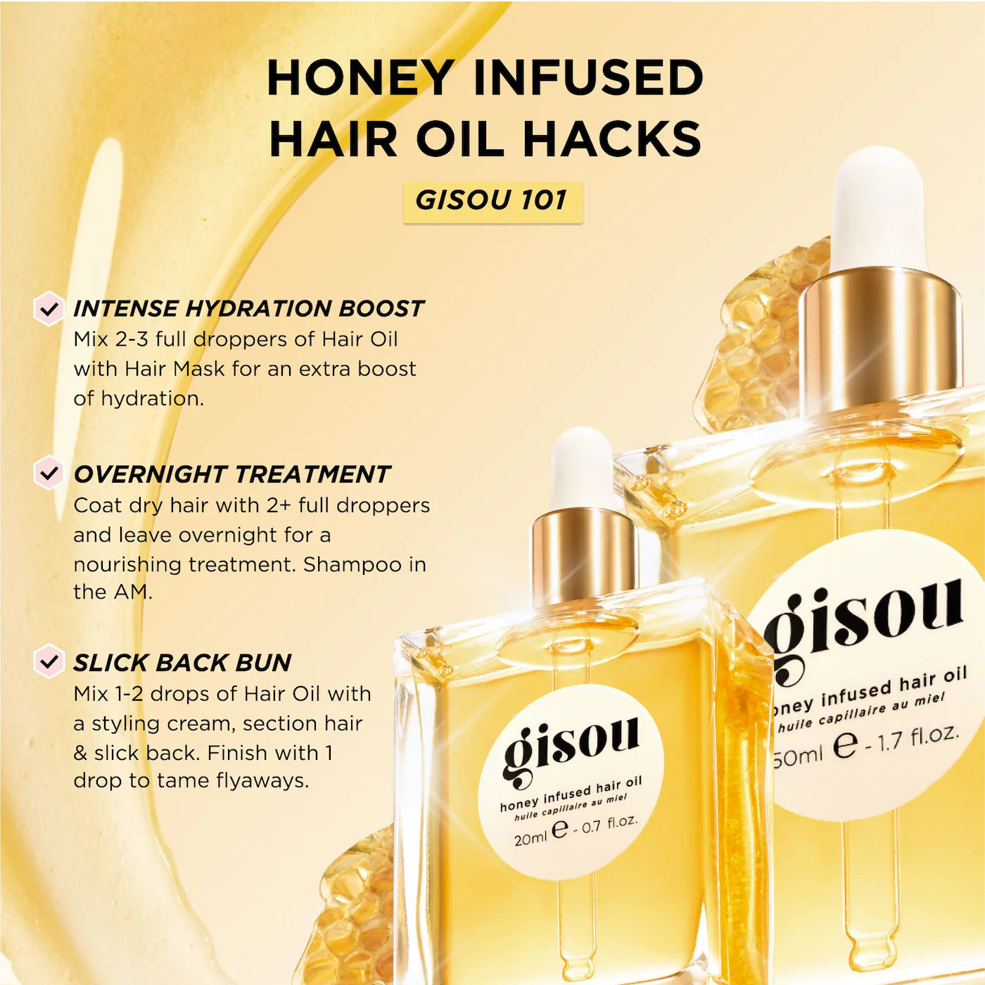 Pre Venta: Gisou | Mini Honey Infused Hair Oil