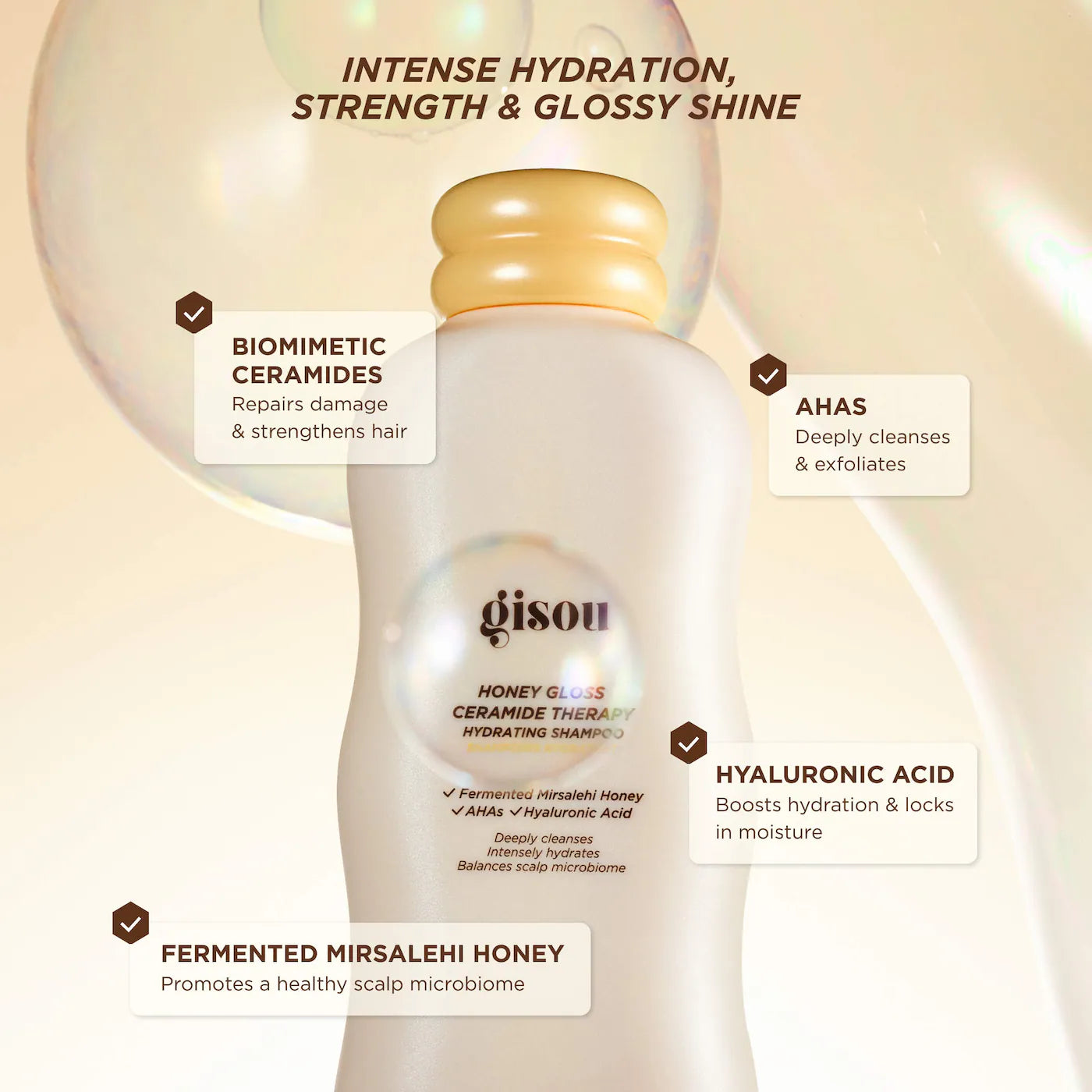 Pre Venta: Gisou | Honey Gloss Ceramide Therapy Hydrating Shampoo