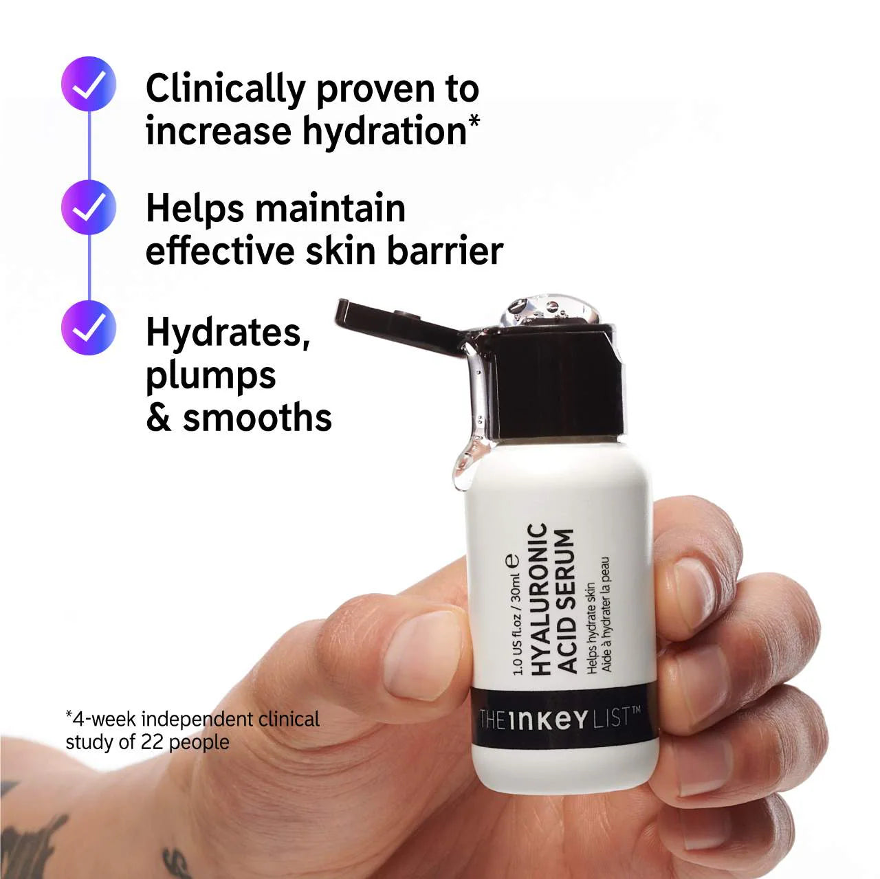 Pre Venta: The Inkey List | Hyaluronic Acid (HA) Hydrating Face Serum