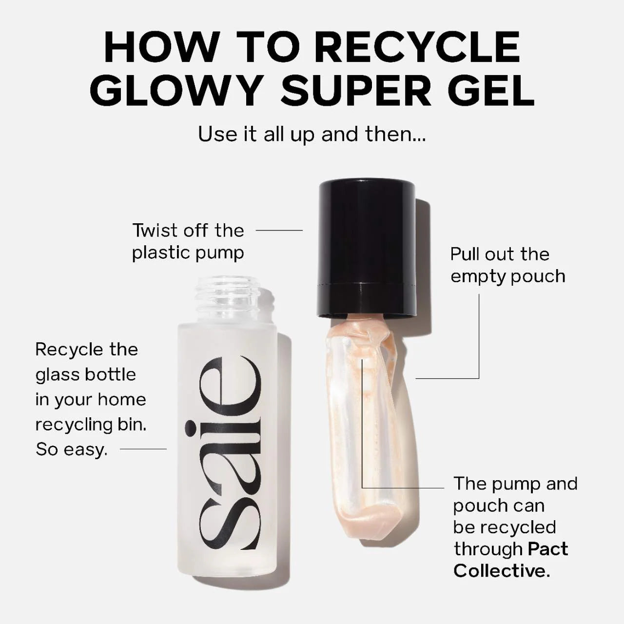 Pre Venta: Saie | Glowy Super Gel Lightweight Dewy Multipurpose Illuminator