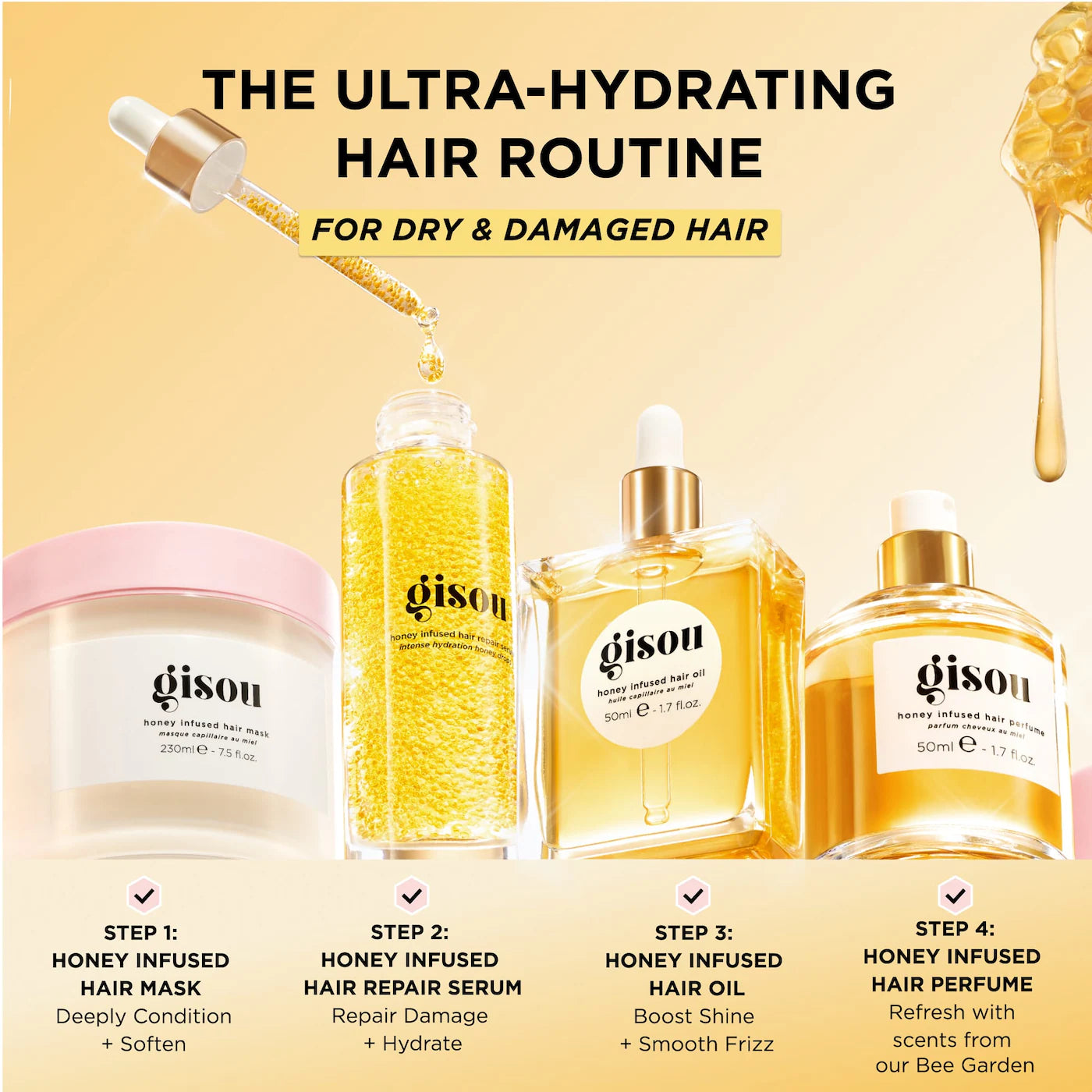 Pre Venta: Gisou | Mini Honey Infused Hair Oil