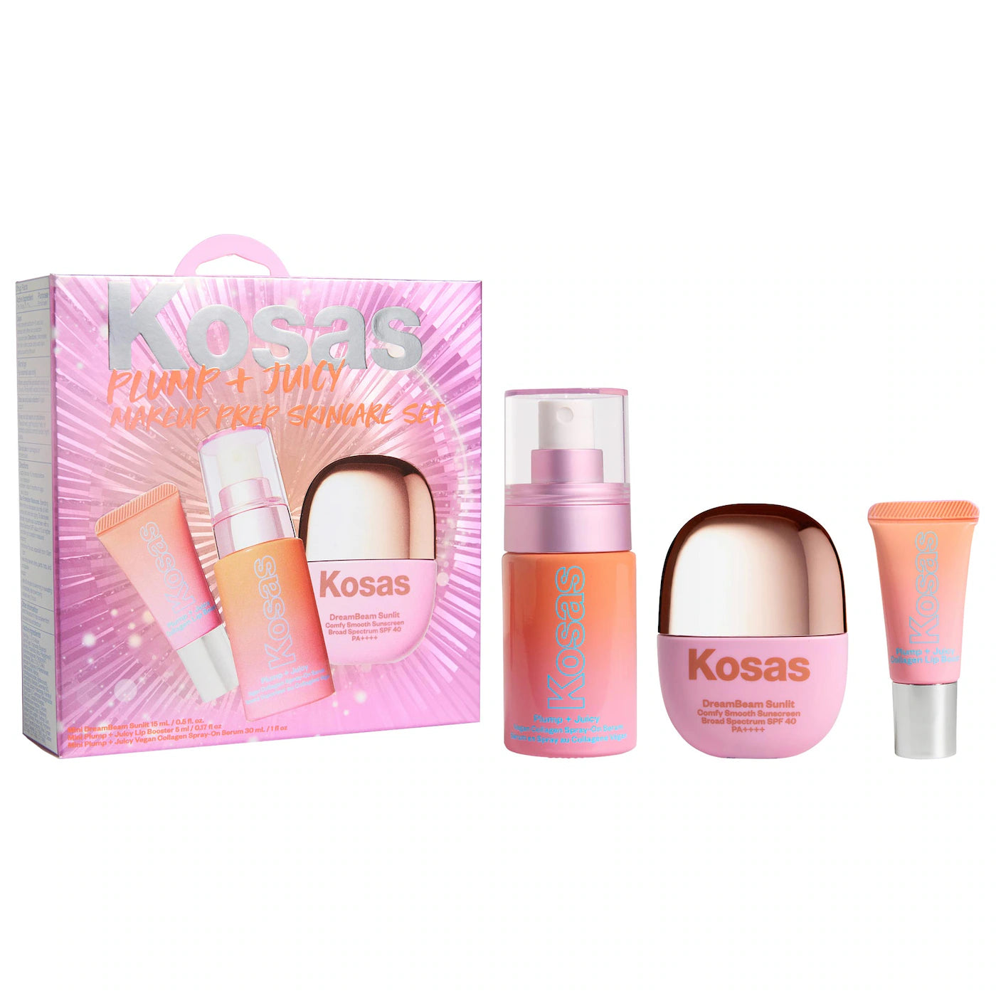 Pre Venta: Kosas | Plump + Juicy Makeup Prep Skincare Set