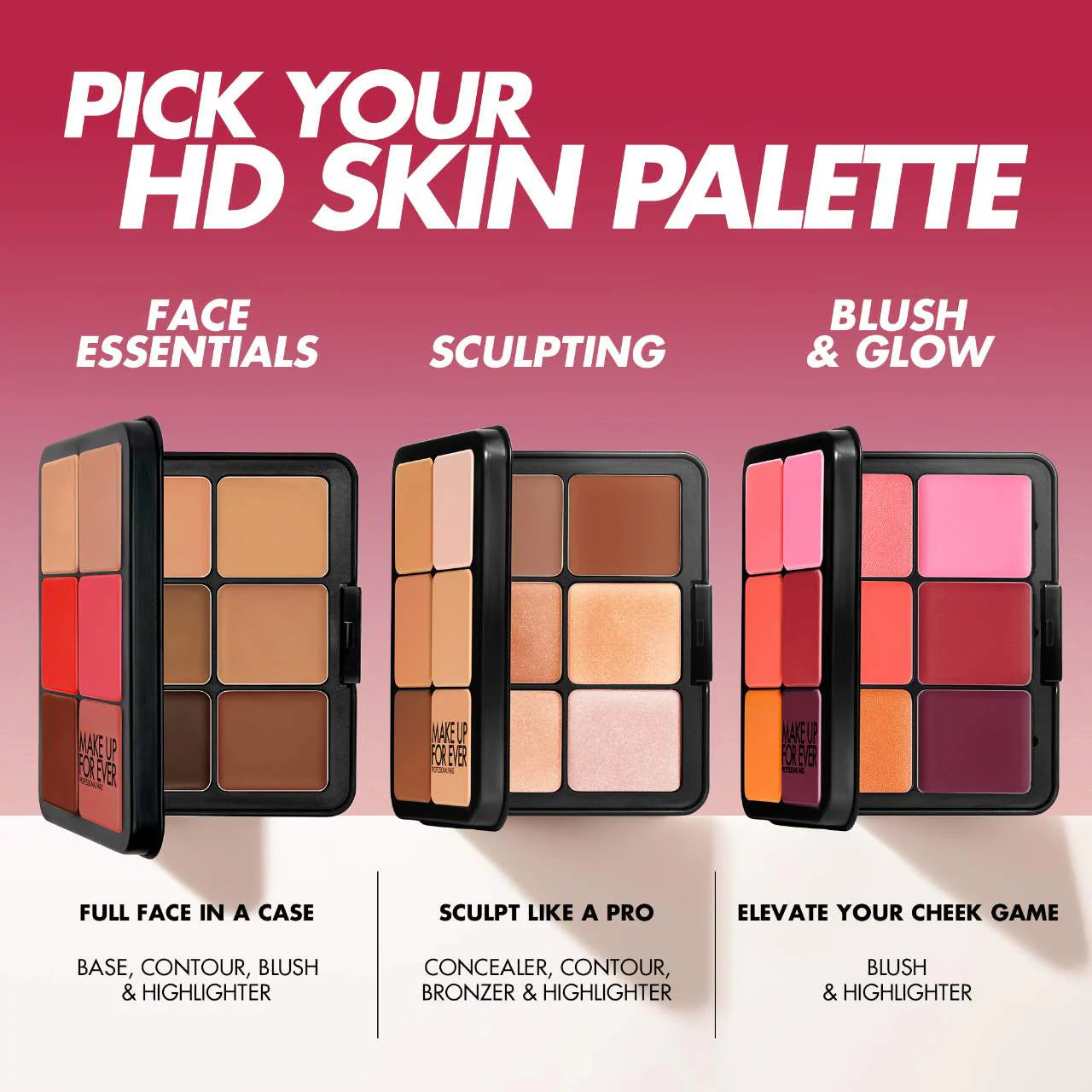 Pre Venta: Make Up For Ever | HD Skin Face Essentials – Longwear Full Face Cream Palette
