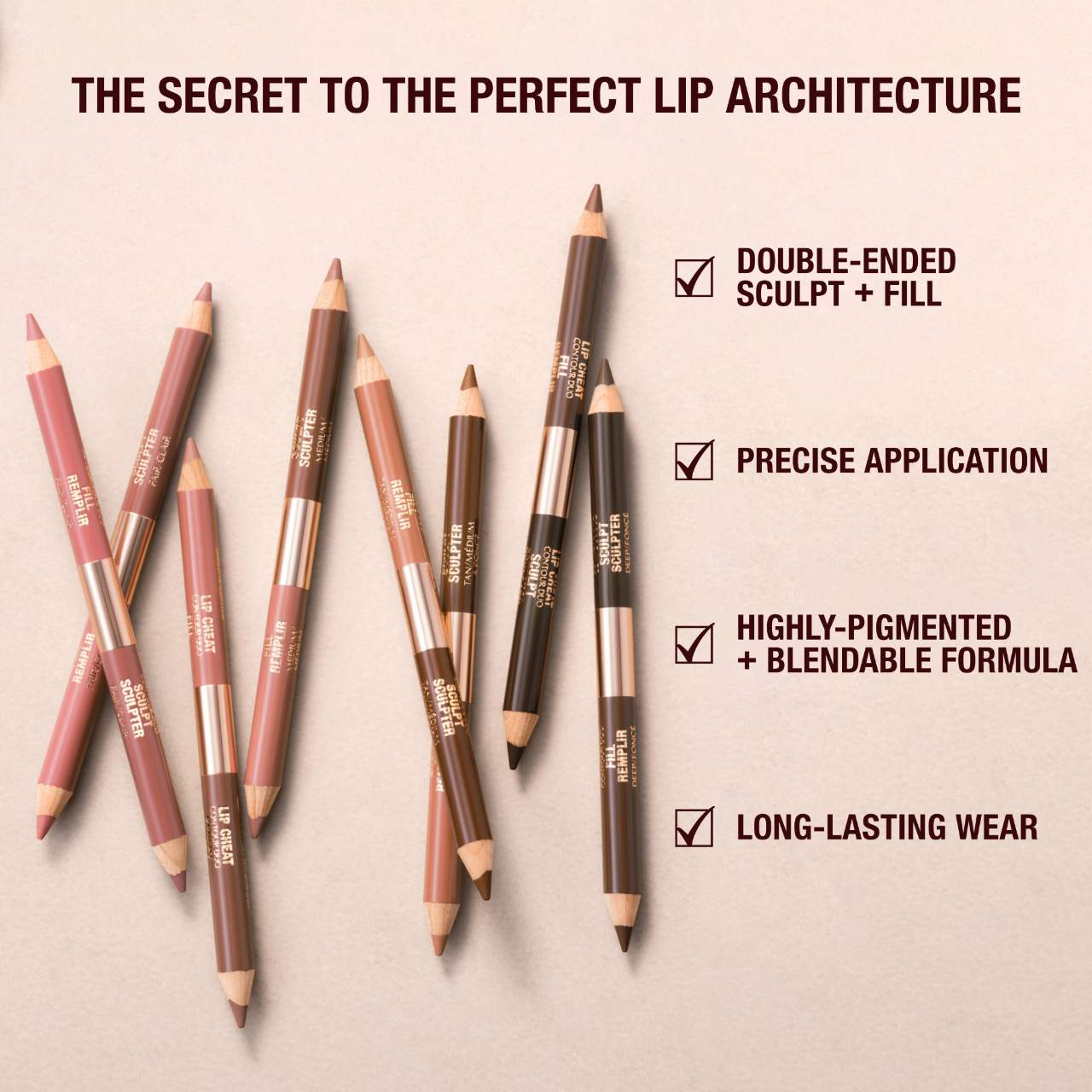 Pre Venta: Charlotte Tilbury | Super Nudes Lip Cheat Contour Duo Lip Liner