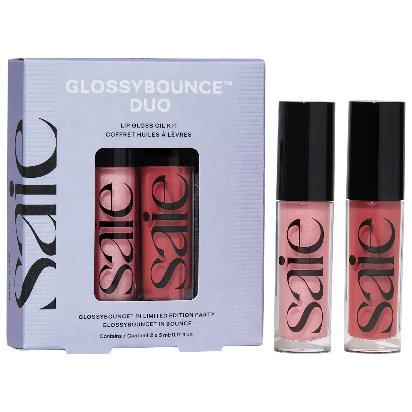 Pre Venta: Saie | Glossybounce Lip Gloss-Oil Duo Gift Set