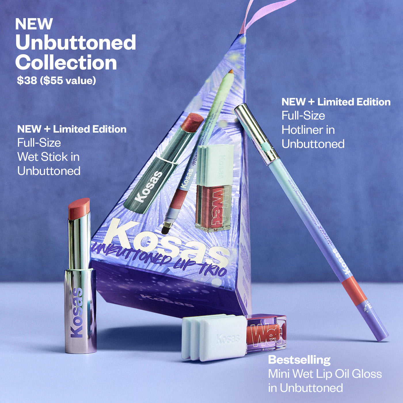 Pre Venta: Kosas | Unbuttoned Lip Set