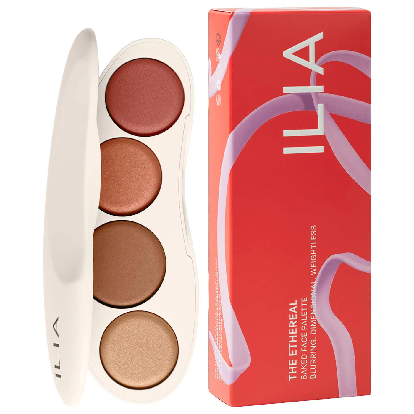 Pre Venta: Ilia | The Ethereal Baked Face Palette - Long-Wear Bronzer, Highlighter & Blush