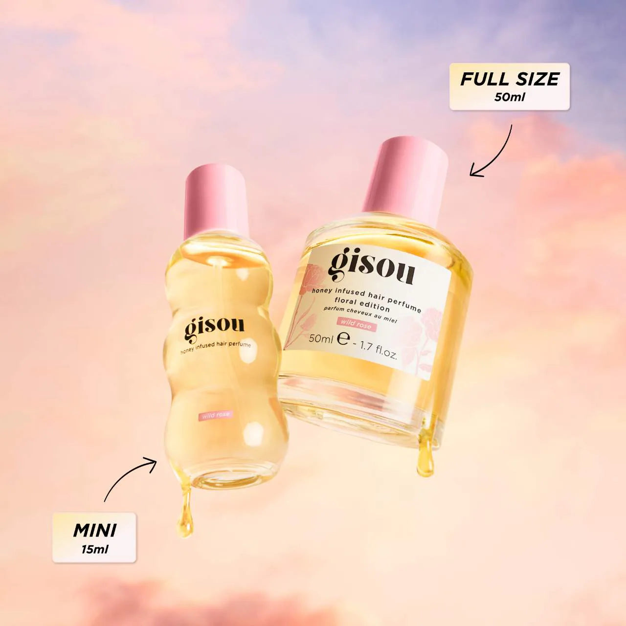Pre Venta: Gisou | Mini Wild Rose Honey Infused Hair Perfume
