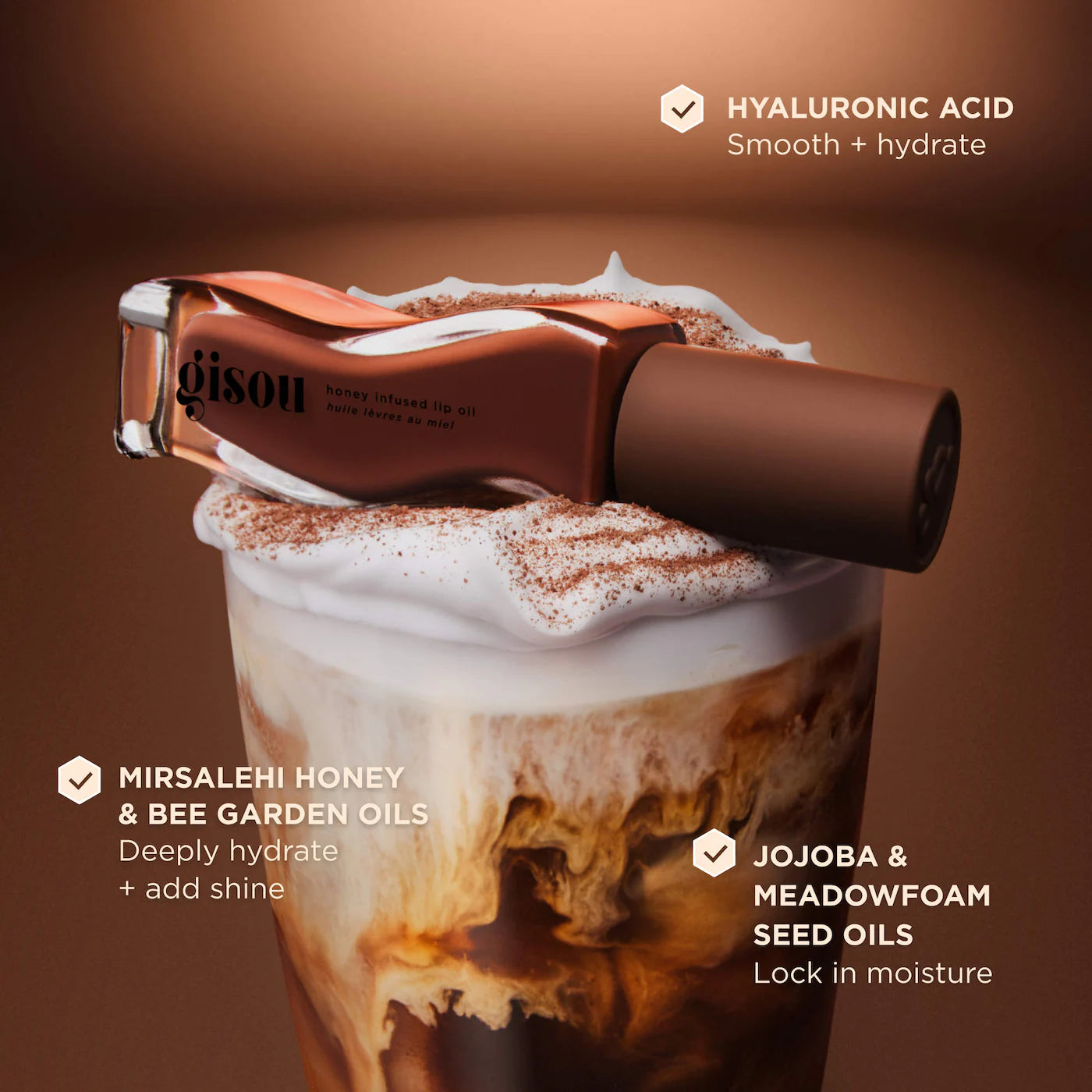 Pre Venta: Gisou | Honey Infused Hydrating Lip Oil | Milky Mocha