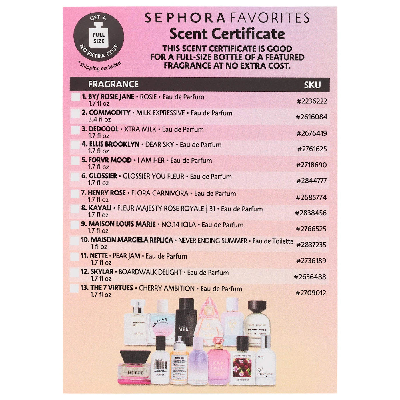 Pre Venta: Sephora Favorites | Next Big Thing Perfume Sampler Set w/ Redeemable Voucher