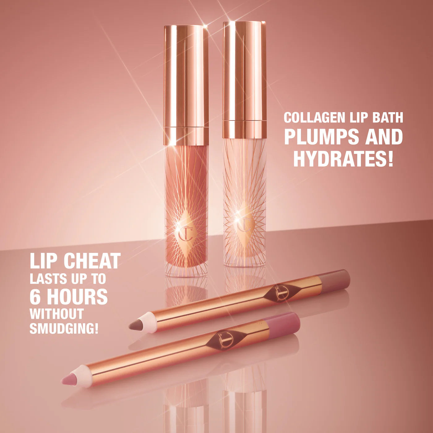 Pre Venta: Charlotte Tilbury | Mini Glossy Pink Lip Gloss + Lip Liner Set