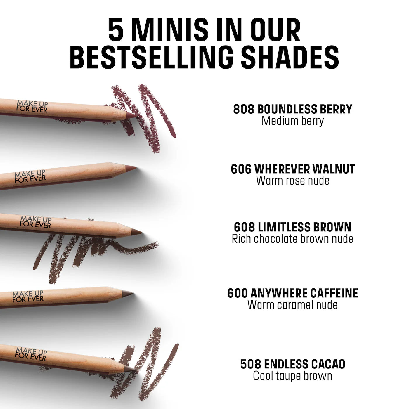 Pre Venta: Make Up For Ever | Mini Artist Color Lip Pencils Set