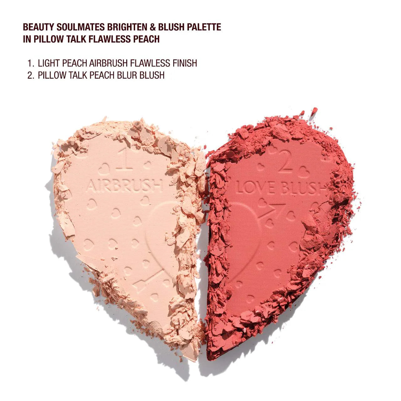 Pre Venta: Charlotte Tilbury | Pillow Talk Beauty Soulmates Airbrush Flawless Finish Brightening and Blush Powder Palette