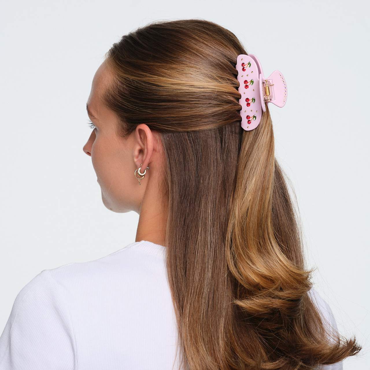 Pre Venta | Emi Jay | Sweetheart Hair Claw Clip in Pink Cherry Pie
