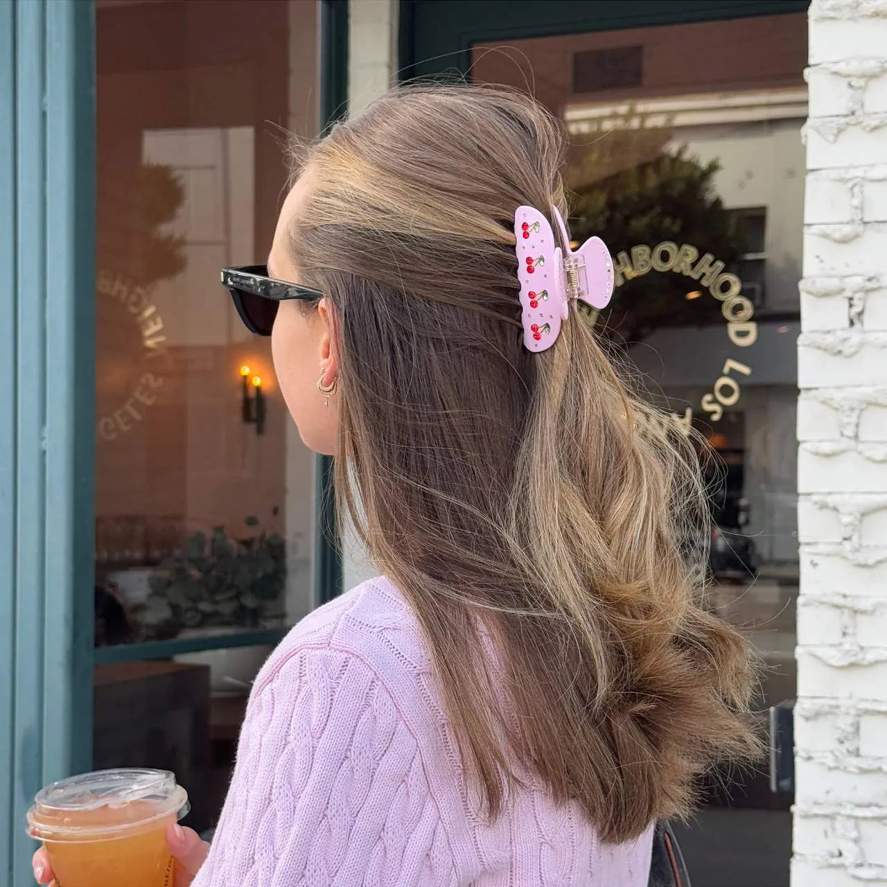 Pre Venta | Emi Jay | Sweetheart Hair Claw Clip in Pink Cherry Pie
