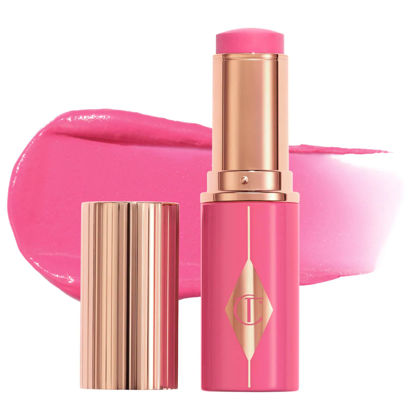 Pre Venta: Charlotte Tilbury | Unreal Lip + Cheek Glow Blush Stick with Hyaluronic Acid