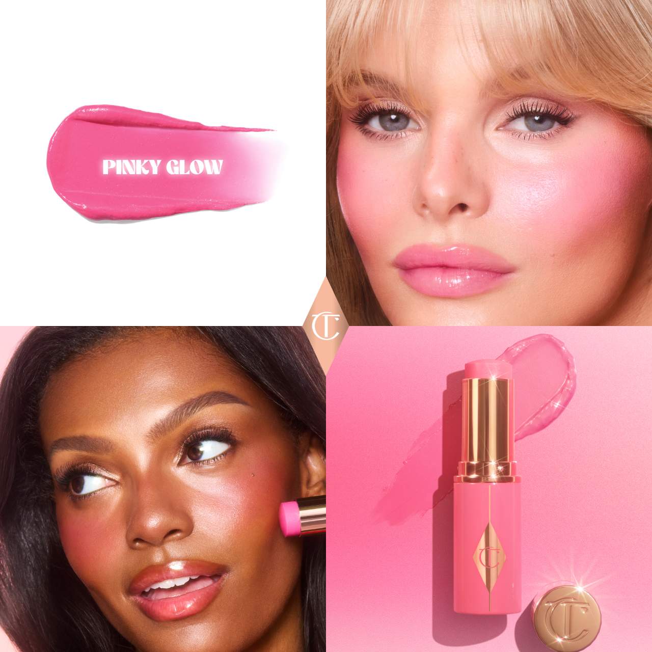 Pre Venta: Charlotte Tilbury | Unreal Lip + Cheek Glow Blush Stick with Hyaluronic Acid