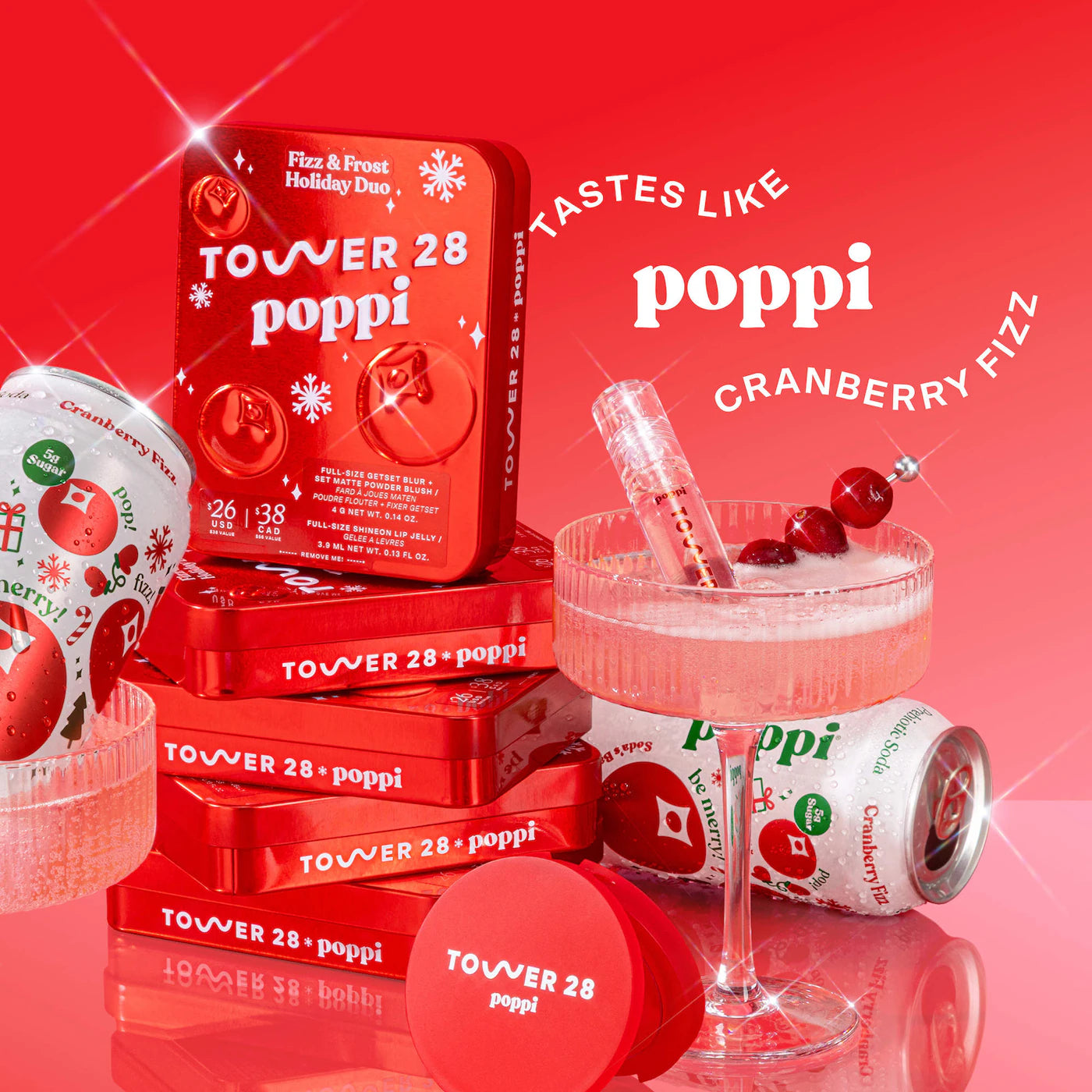 Pre Venta: Tower 28 Beauty | Tower 28 x Poppi Fizz + Frost Holiday Duo