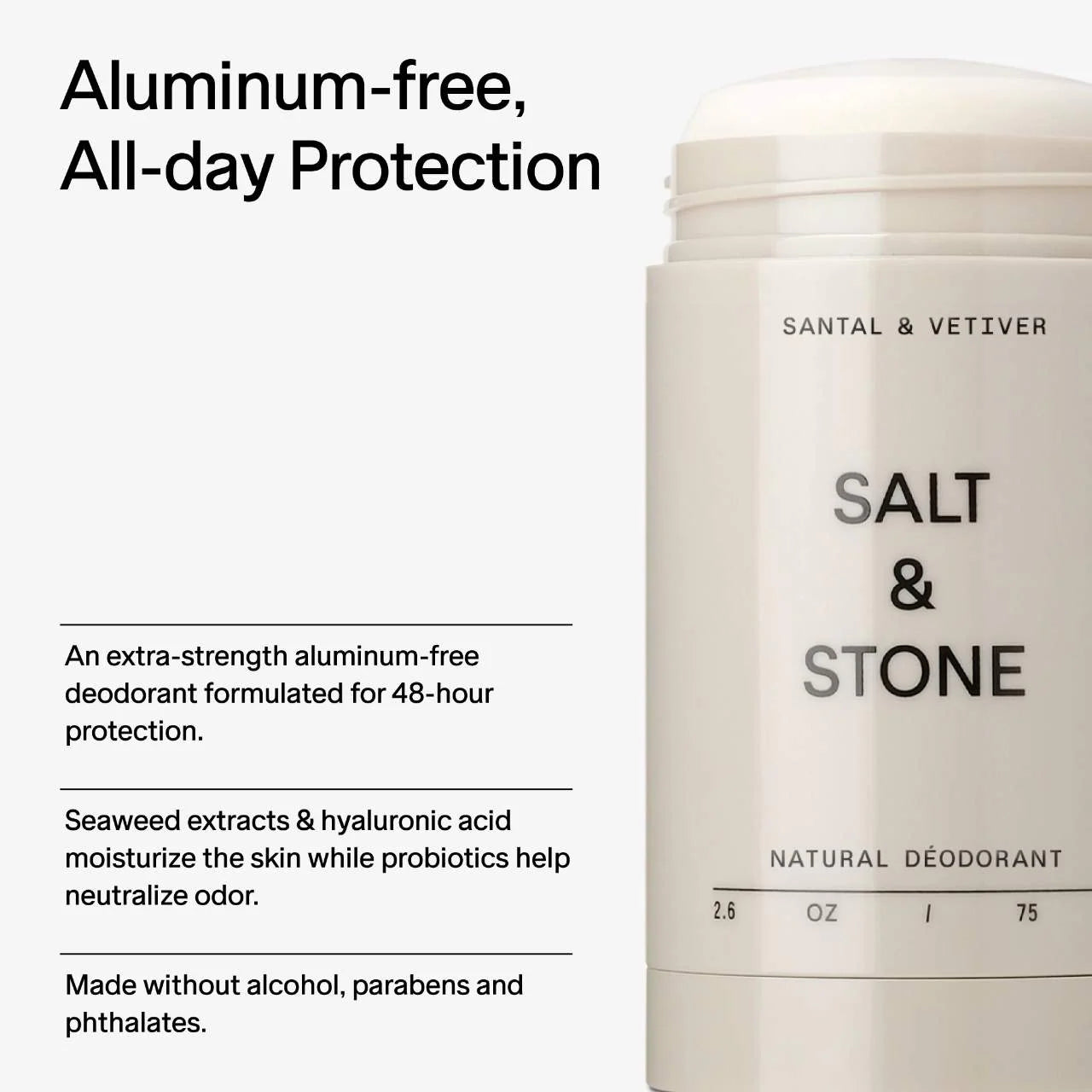 Pre Venta: Salt & Stone | Santal & Vetiver Extra-Strength Aluminum-Free Deodorant