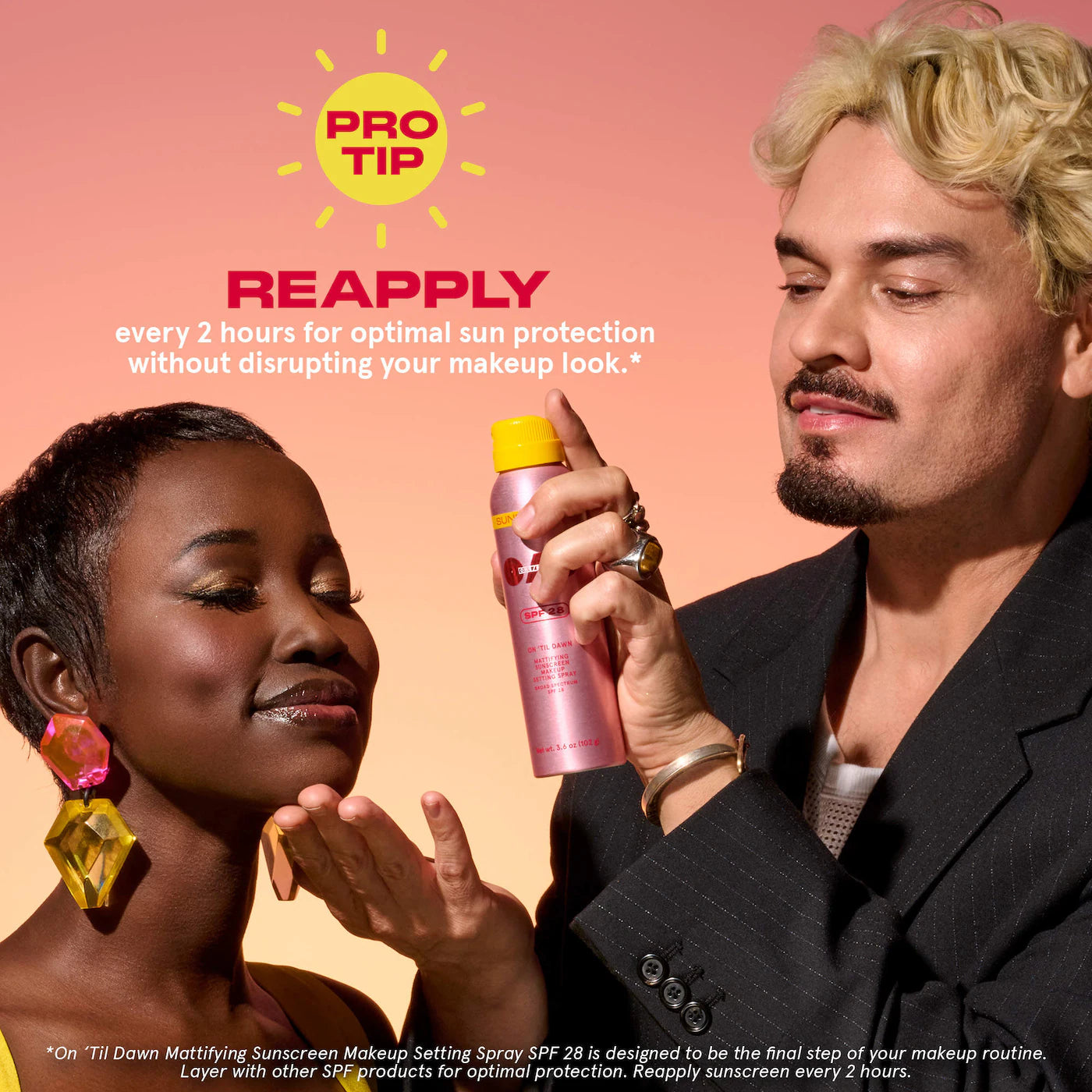 Pre Venta: ONE/SIZE by Patrick Starrr | On 'Til Dawn Mattifying Sunscreen Makeup Setting Spray SPF 28