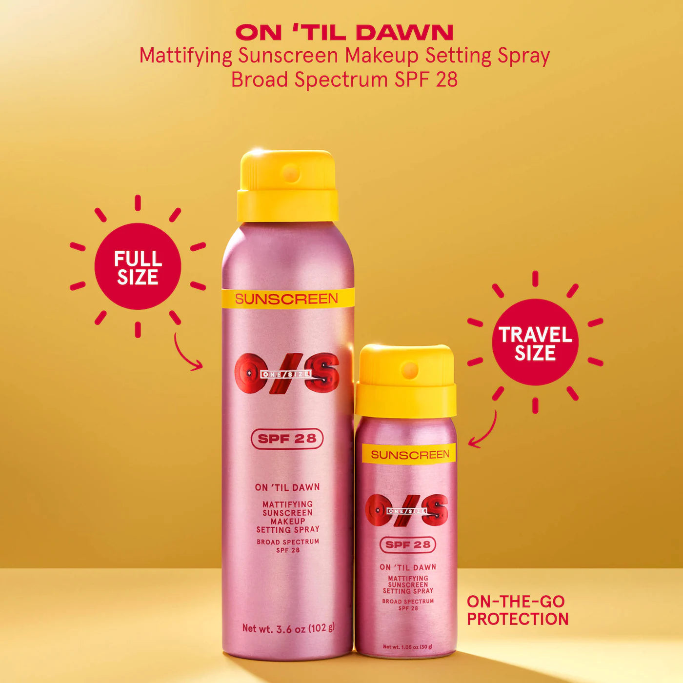 Pre Venta: ONE/SIZE by Patrick Starrr | On 'Til Dawn Mattifying Sunscreen Makeup Setting Spray SPF 28