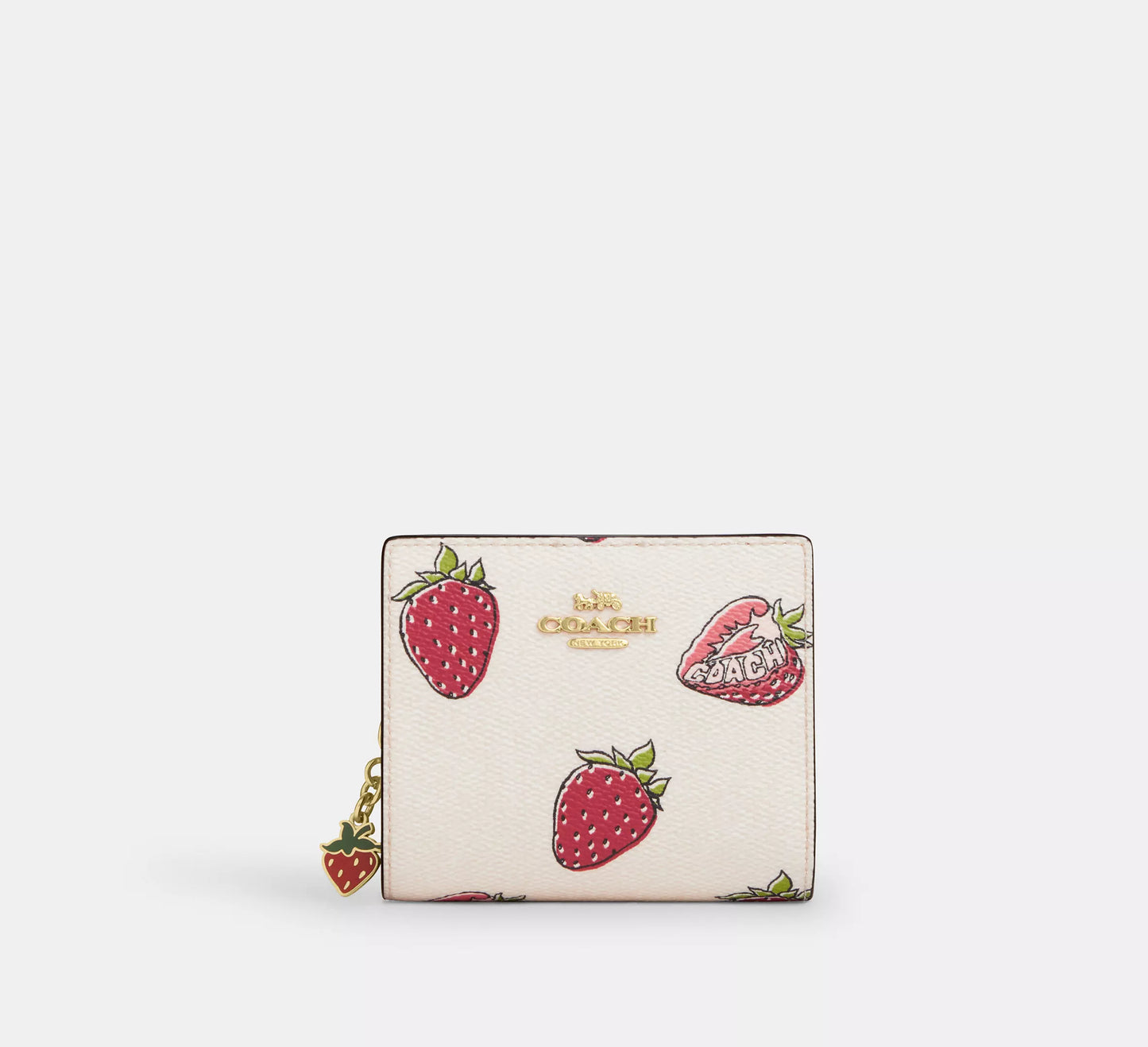 Pre Venta: Coach | Snap Wallet With Strawberry Print