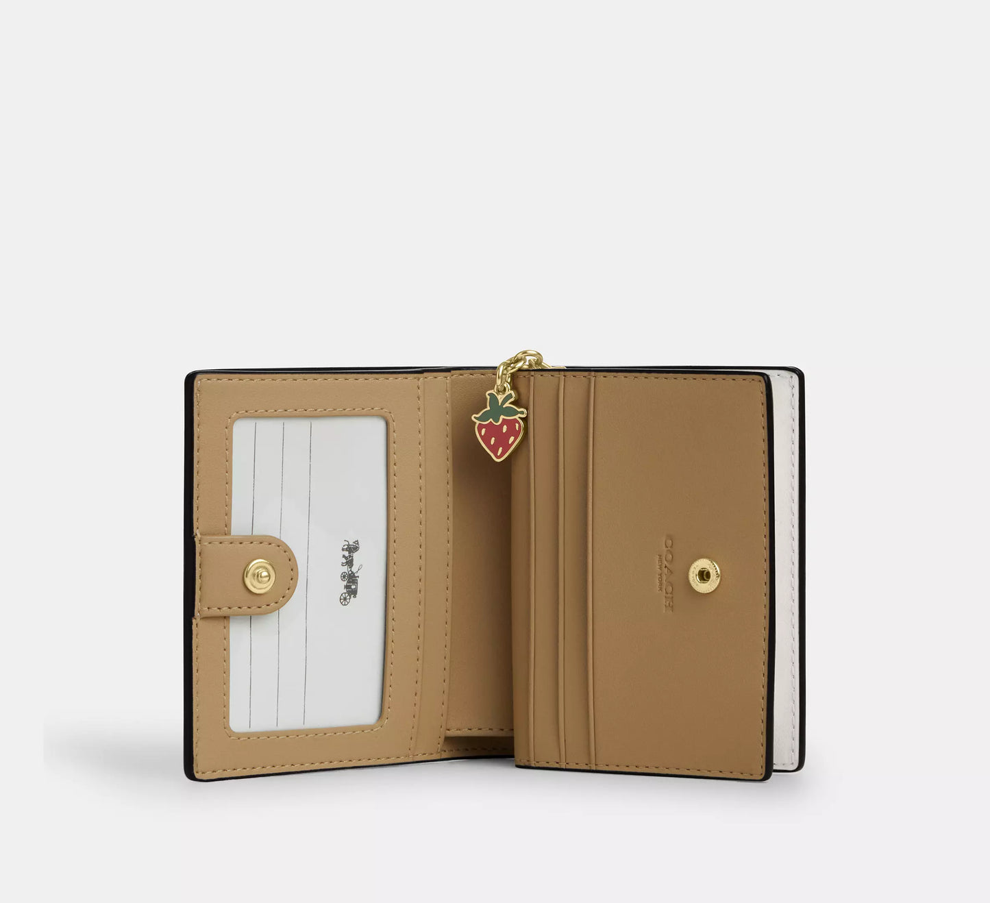 Pre Venta: Coach | Snap Wallet With Strawberry Print