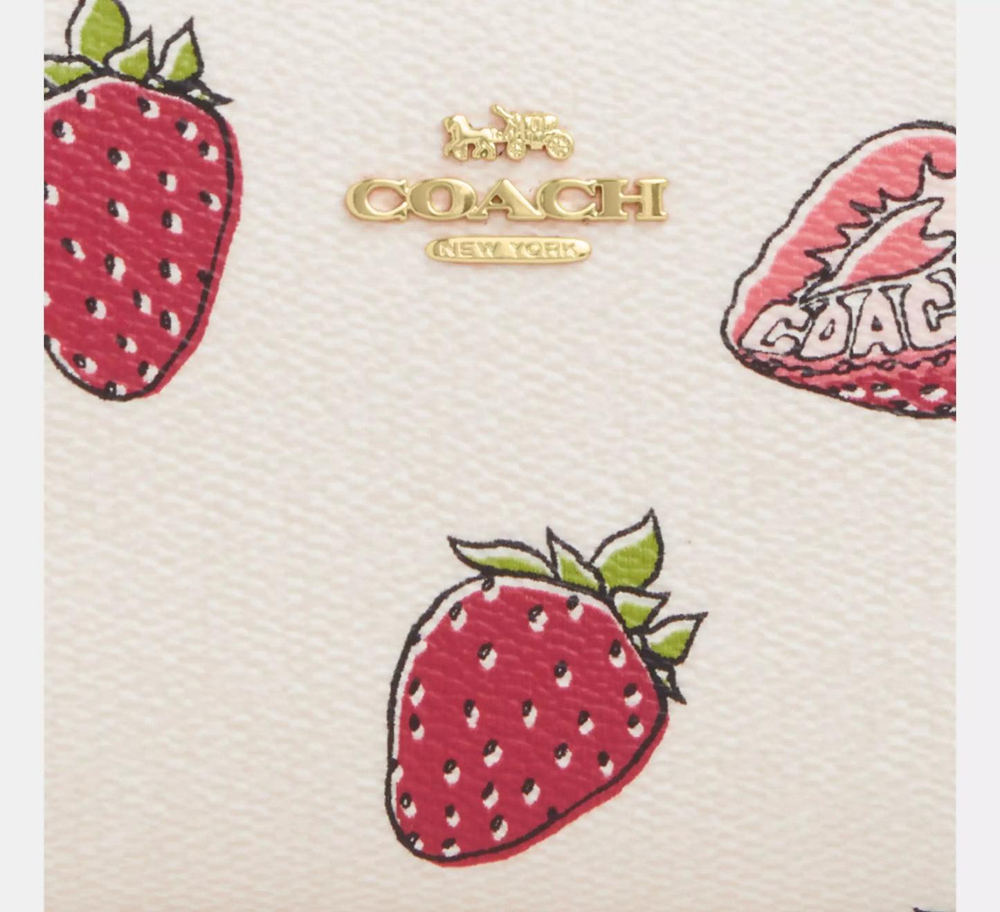 Pre Venta: Coach | Snap Wallet With Strawberry Print